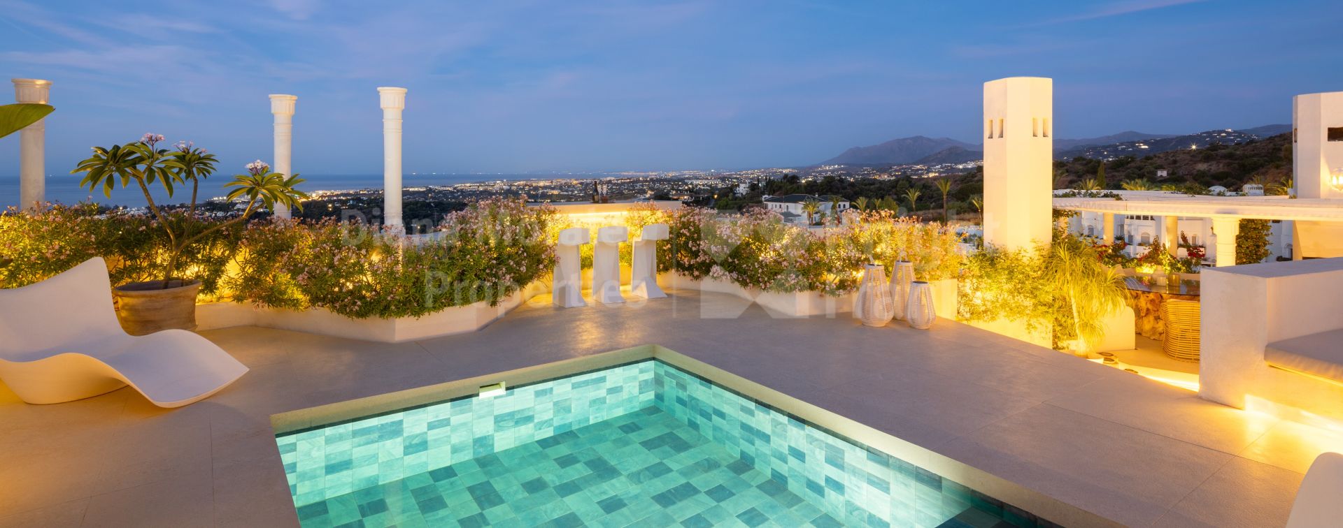 Jardines Colgantes, Colgantes, komplett renoviertes Duplex-Penthouse mit Panoramablick