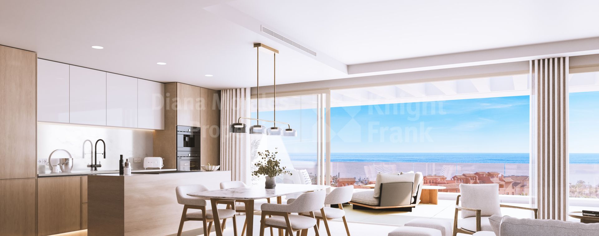 Penthouse de 3 chambres avec solarium à Buenas Noches, Estepona