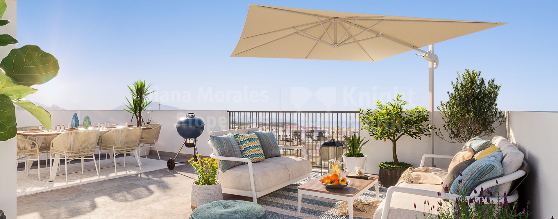 Estepona Centre, Penthouse dans un complexe d'appartements à 5 minutes à pied de la plage