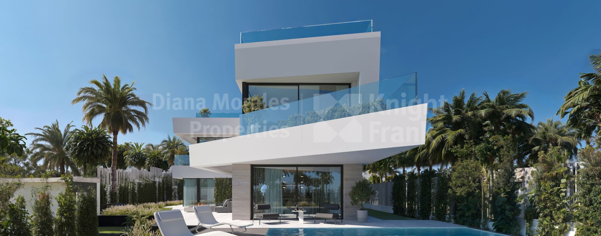 Sept villas contemporaines à 200 mètres de la plage à Calahonda