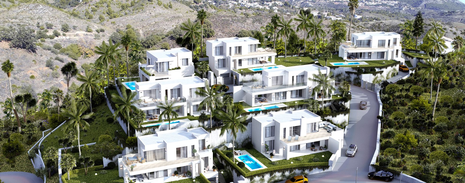 Seven-villa complex in Mijas Pueblo with exceptional views