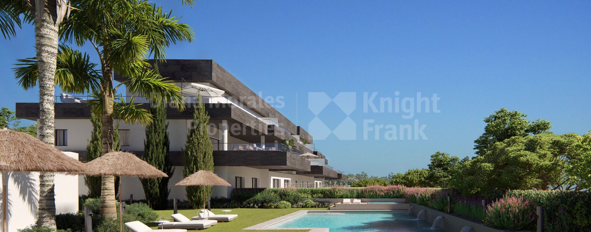 Unique nine apartment complex close to a golf course in Casares