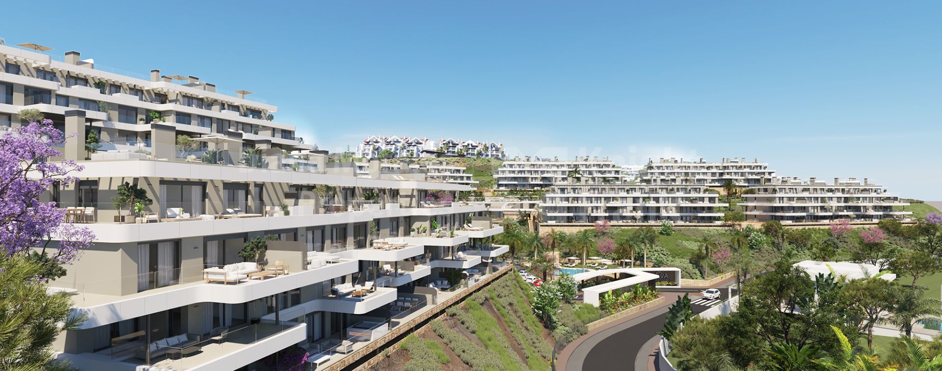 Mijas Costa, Quarante-deux villas jumelées avec vue sur la mer, près du Calanova Golf