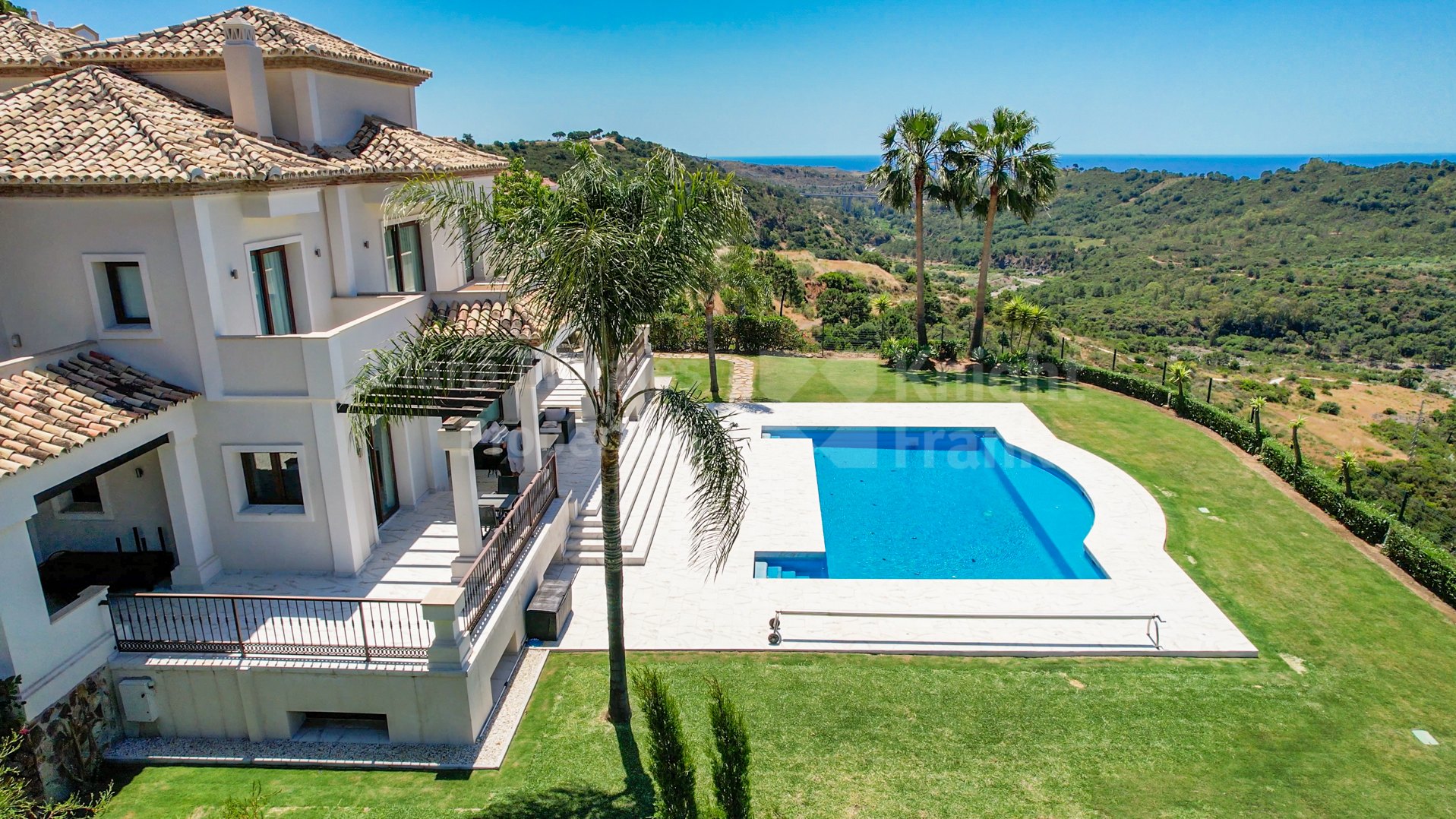Villa à Monte Mayor avec vue panoramique sur la mer