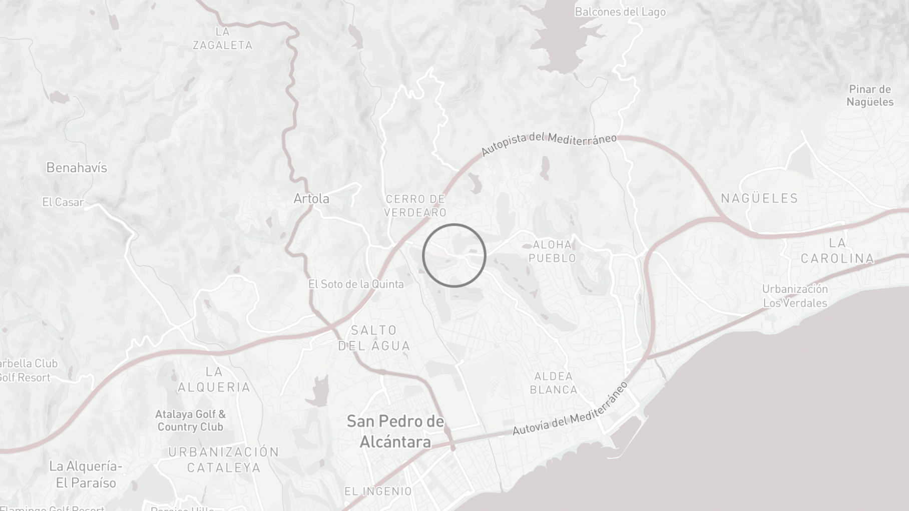 Property Location Map, Los Naranjos, Nueva Andalucia