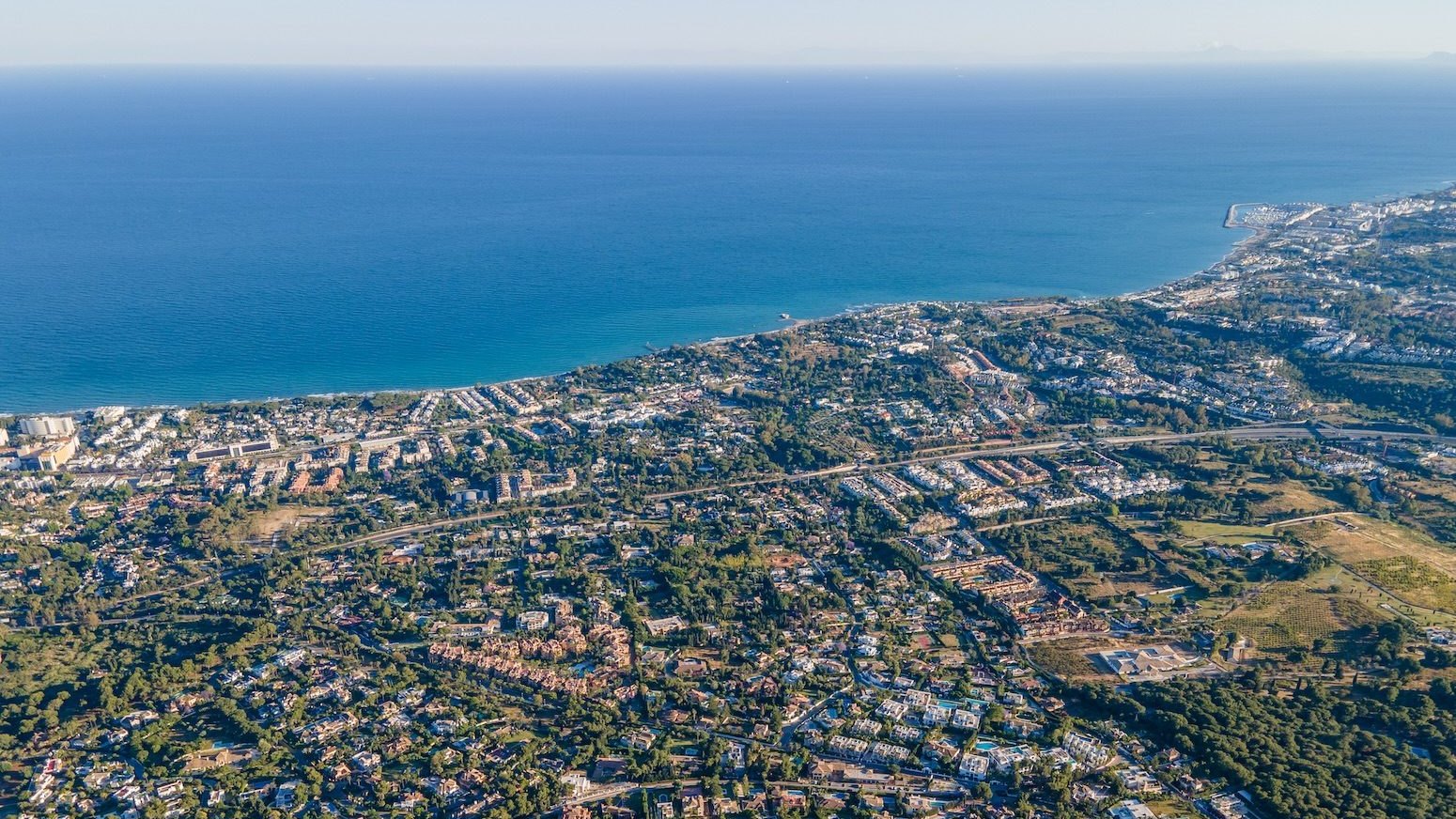 Aerial Photograph of Sierra Blanca Marbella