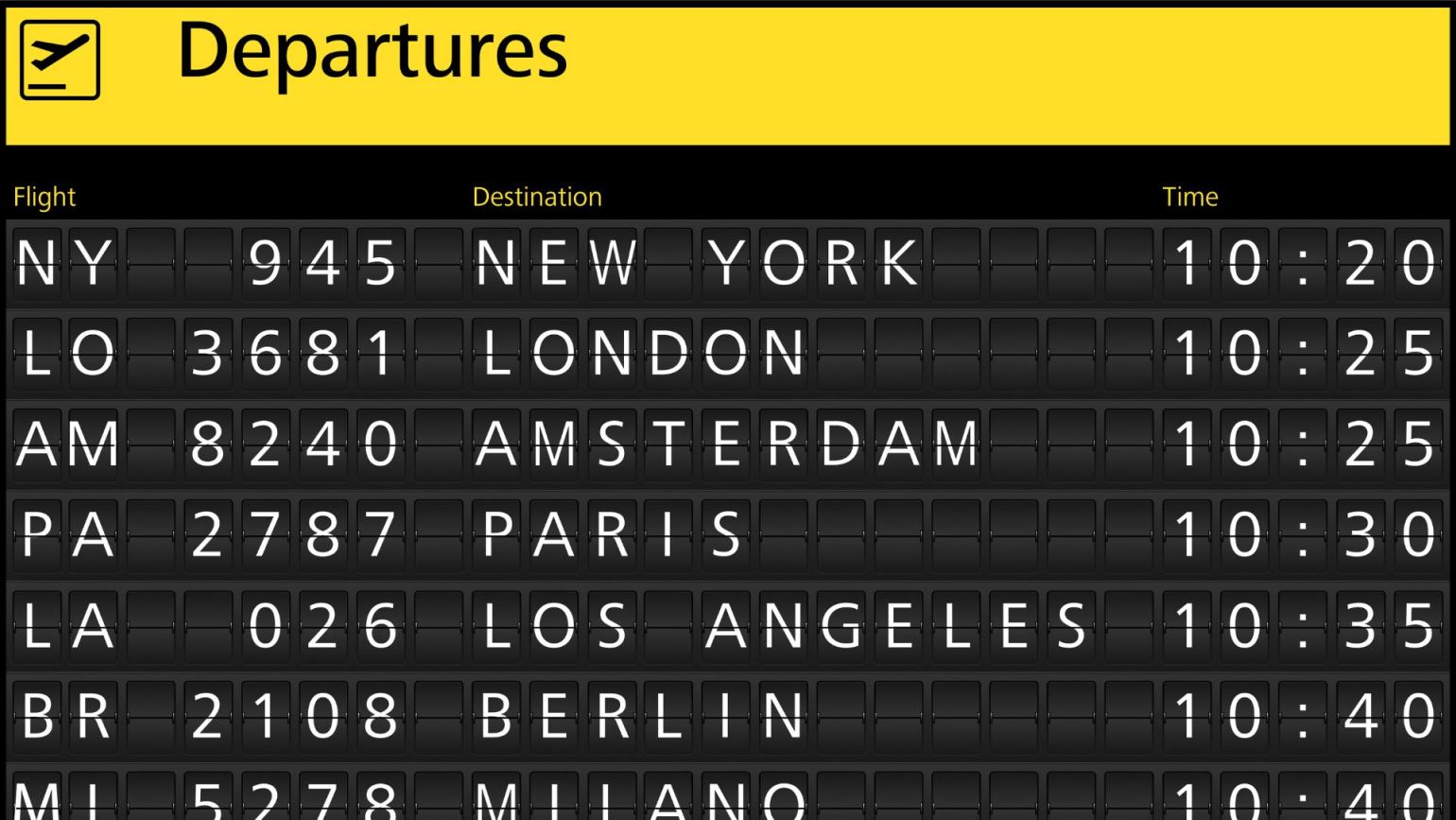 vuelos aeropuerto de Málaga