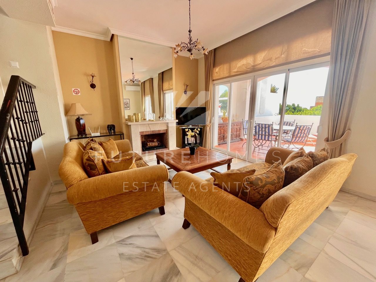 Spacious duplex penthouse for sale with large terrace and open views in Beverly Hills Estepona