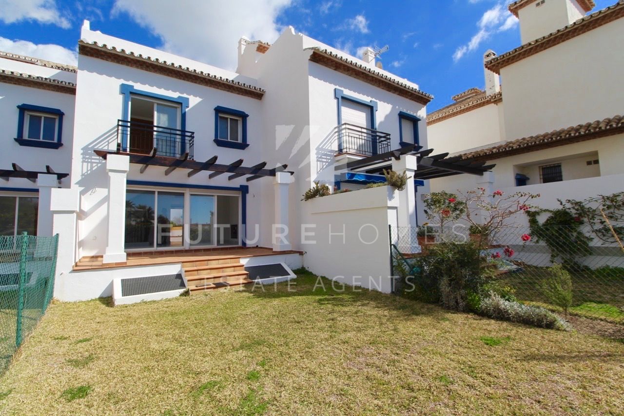 Spacious frontline beach townhouses within walking distance of Estepona port, key ready 