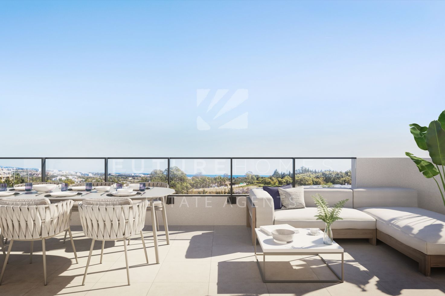 Apartamentos modernos en la nueva promocion de Aranya Estepona junto al campo de golf La Resina