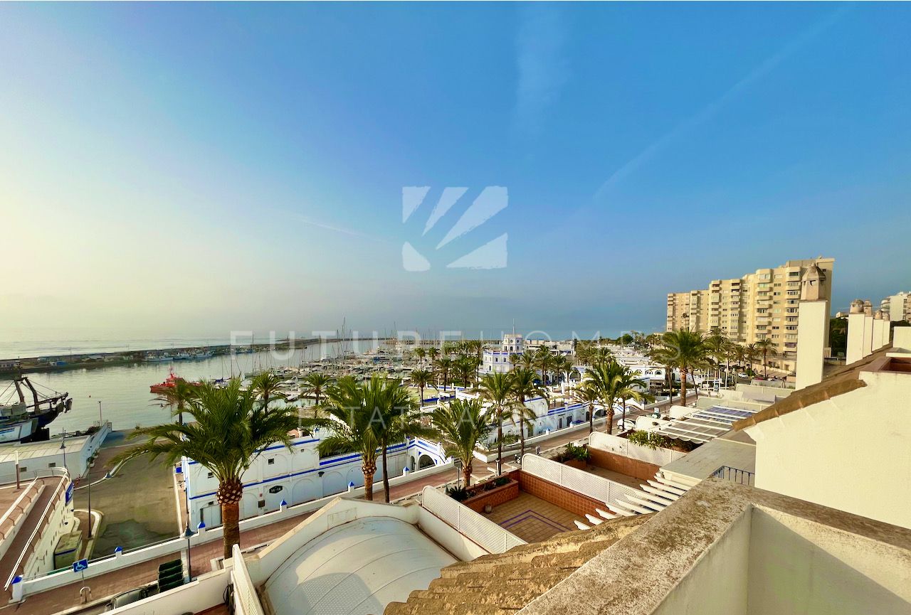 Prime location! Spacious townhouse in the heart of Estepona port with the best sea and port views!