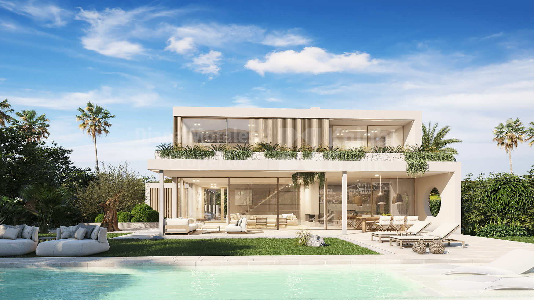 La Alqueria, Casa Calma es una nueva villa cerca de campos de golf en urbanización con seguridad