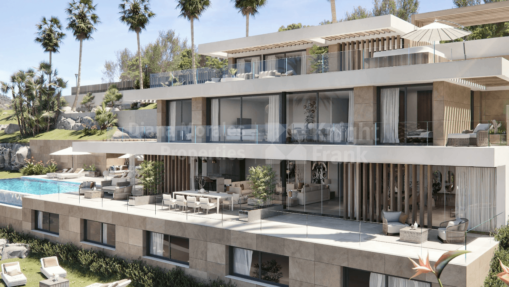 Real de La Quinta, Projet clé en main pour une villa avec vue panoramique sur la côte méditerranéenne.