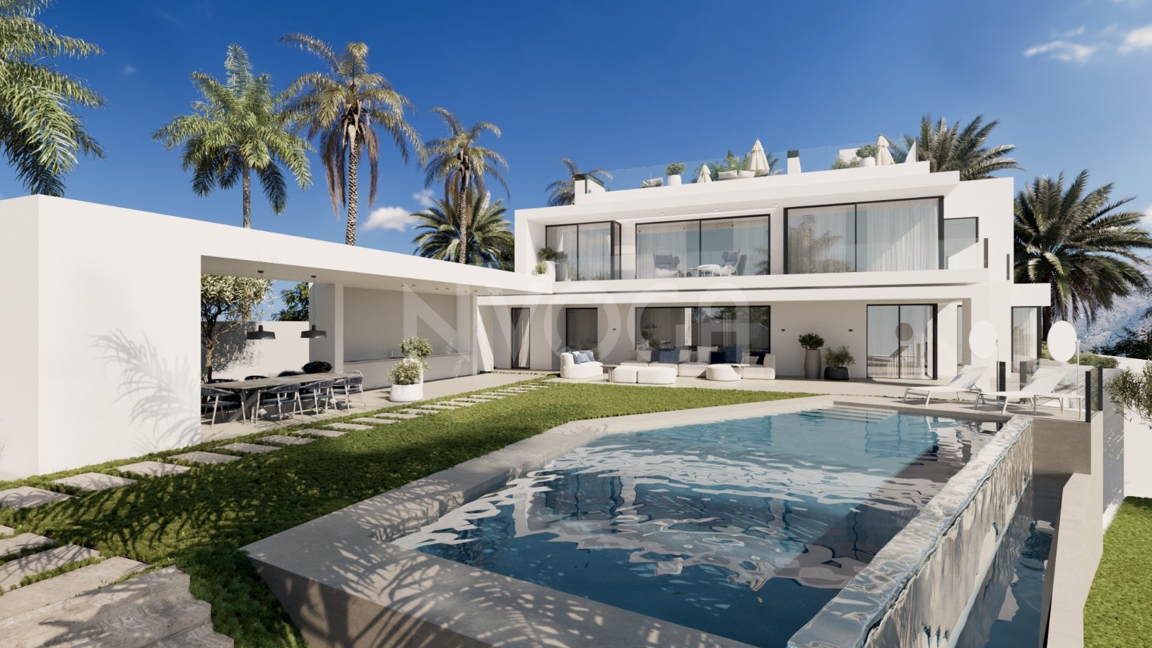 Villa de Lujo con Vistas Espectaculares al Mar y la montaña en Cascada de Camoján, Marbella