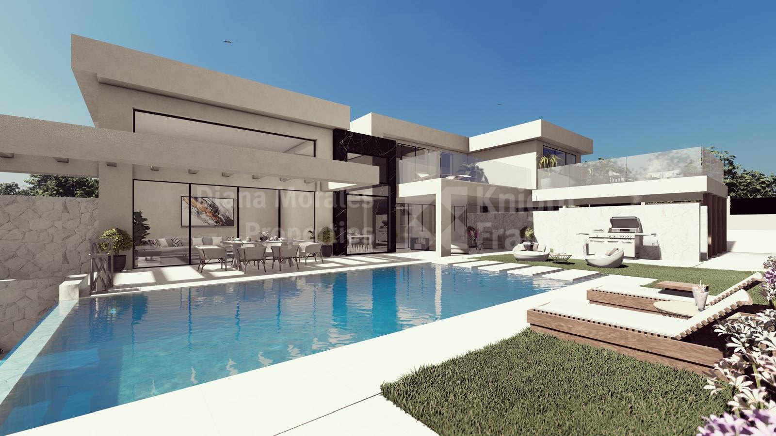 Estepona Oeste, Villa de nueva construcción en Valle Romano, Estepona