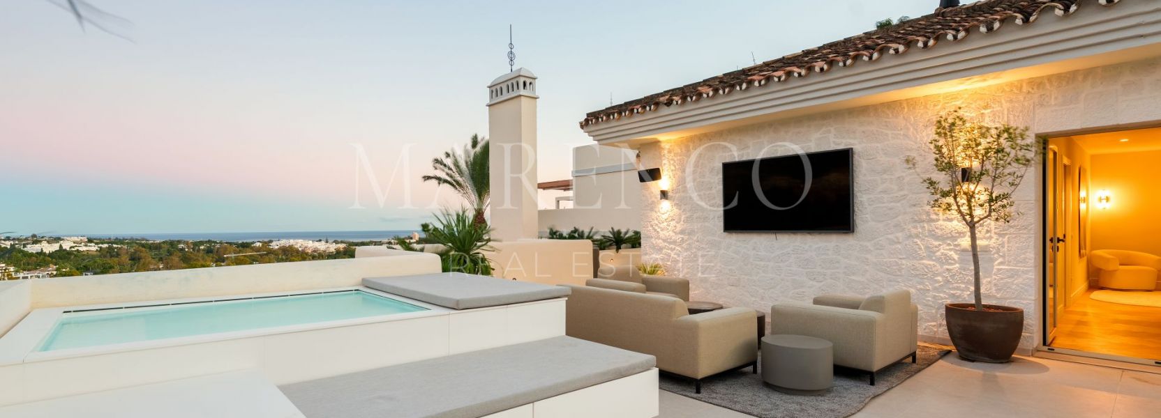 Atico Duplex  en Palacetes Los Belvederes, Nueva Andalucia, Marbella