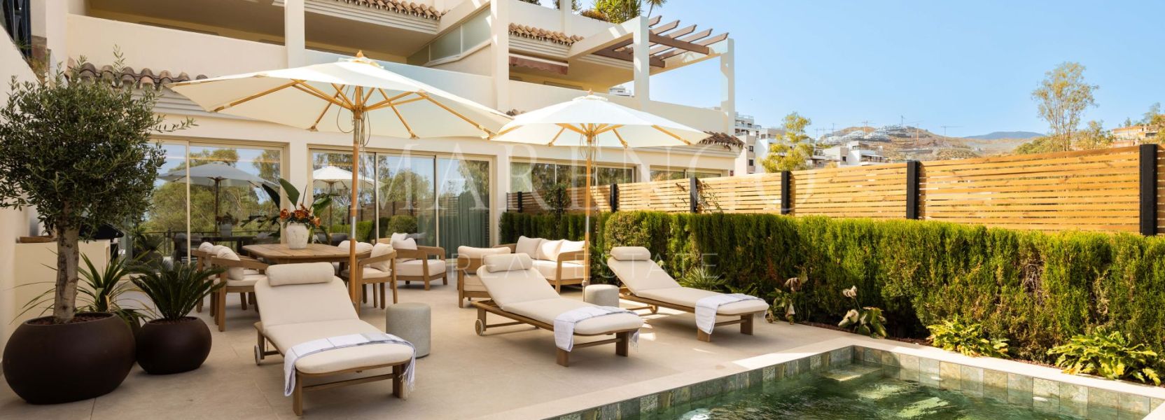 Appartement begane grond in Palacetes Los Belvederes, Nueva Andalucia, Marbella
