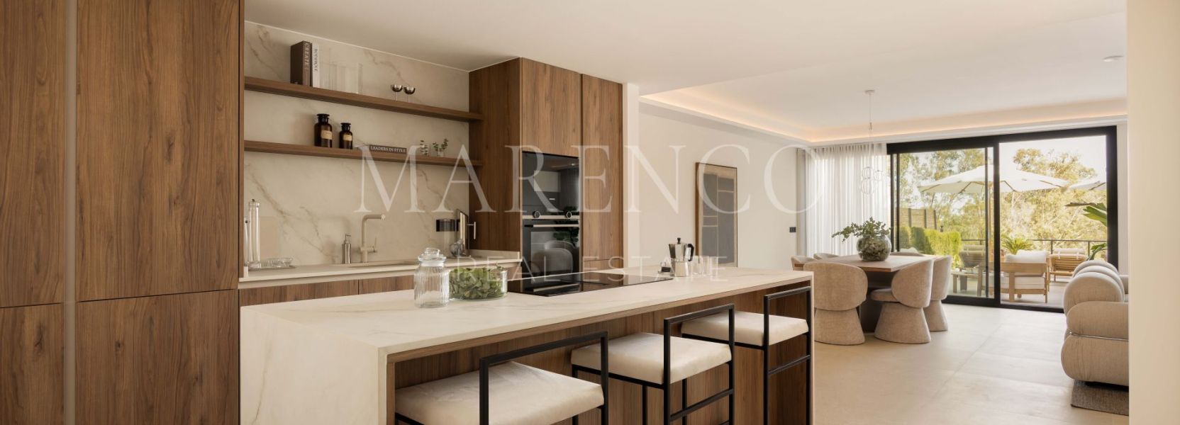 Appartement begane grond in Palacetes Los Belvederes, Nueva Andalucia, Marbella