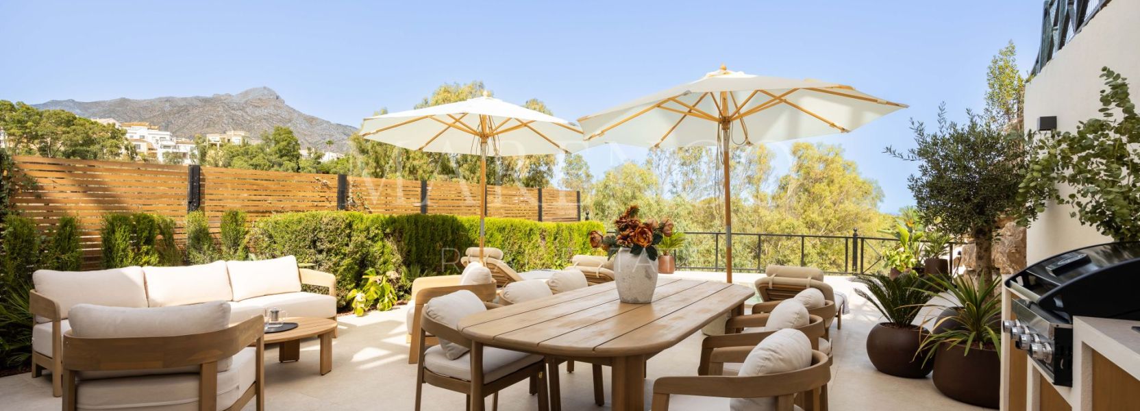Appartement begane grond in Palacetes Los Belvederes, Nueva Andalucia, Marbella