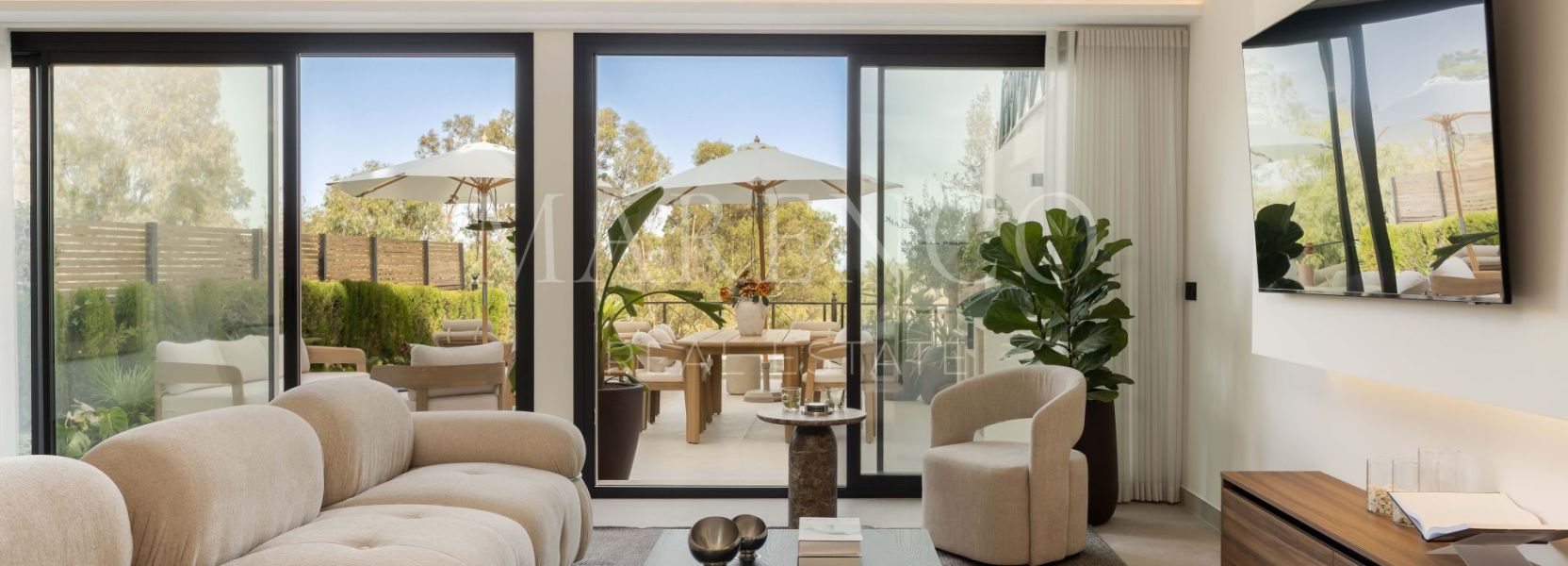 Appartement begane grond in Palacetes Los Belvederes, Nueva Andalucia, Marbella