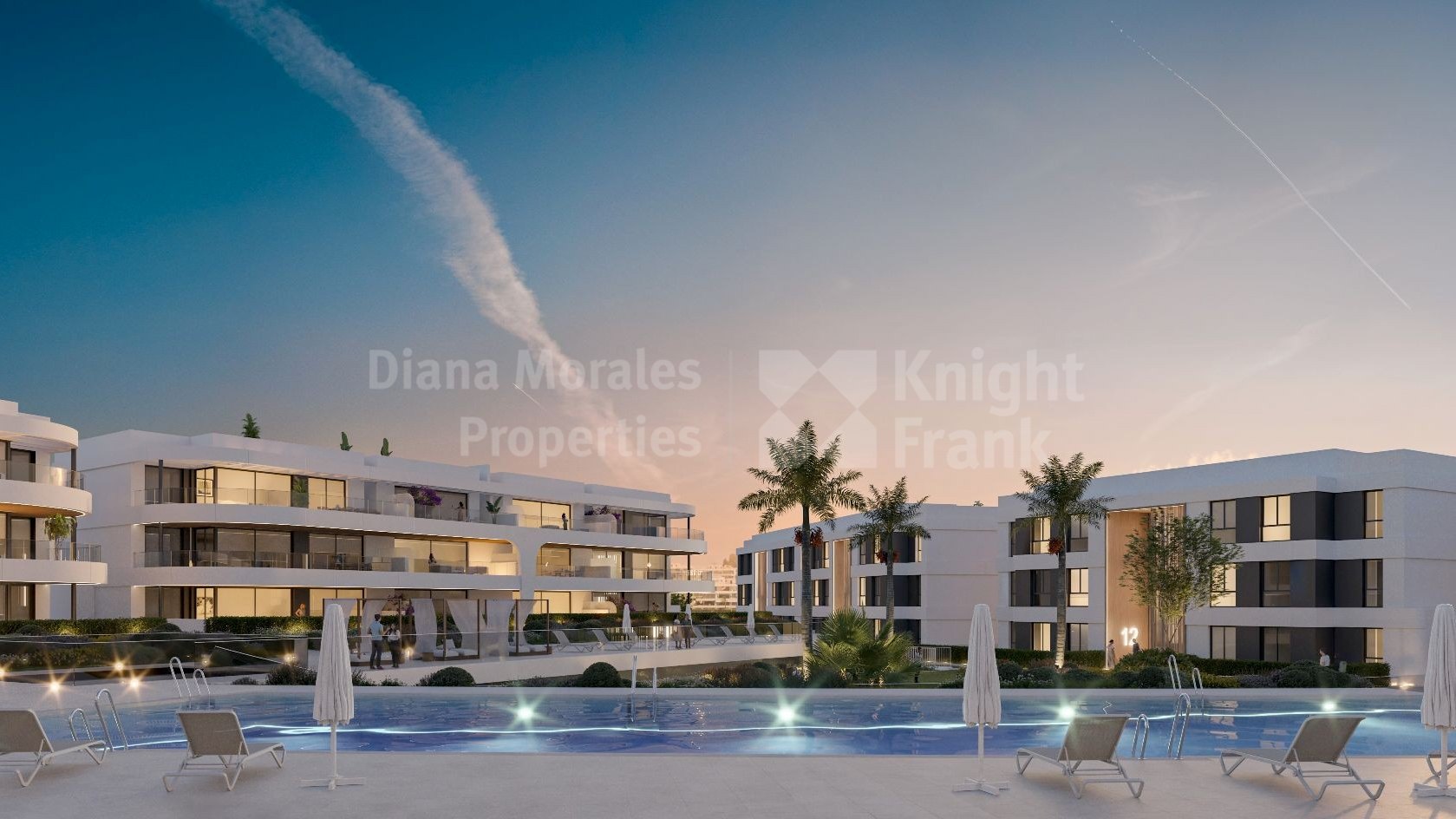 Atalaya, Drei-Zimmer-Penthouse in moderner Designanlage im Golfgebiet