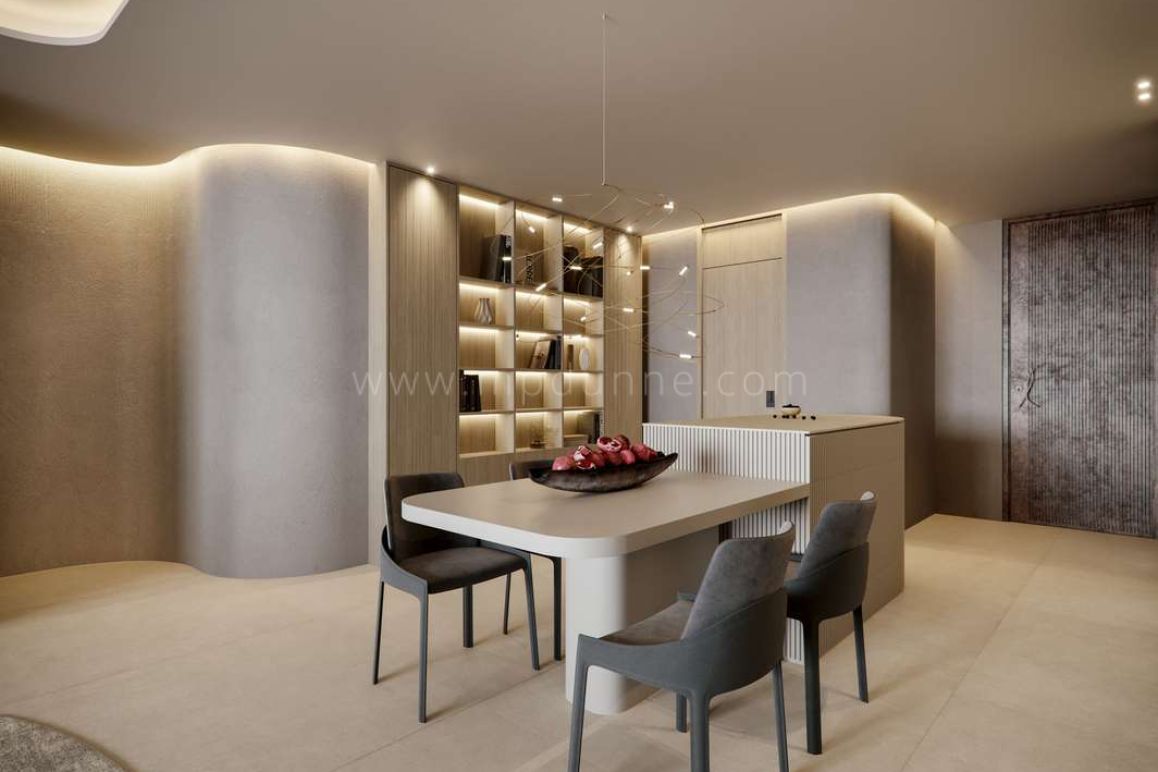 Óleo – Residencias contemporáneas cerca de la playa de Carvajal, Fuengirola