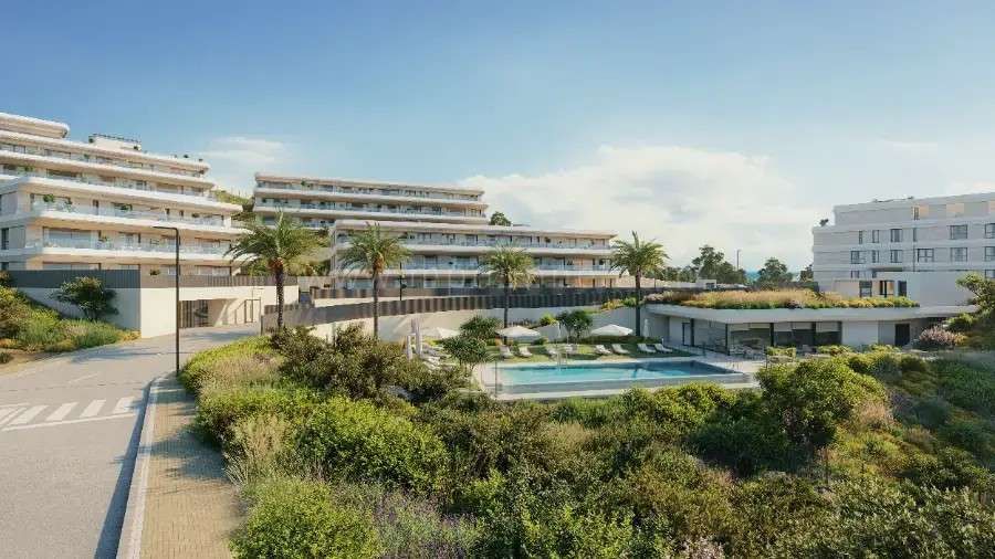 Hogares modernos con vistas al mar en Selwo, Estepona