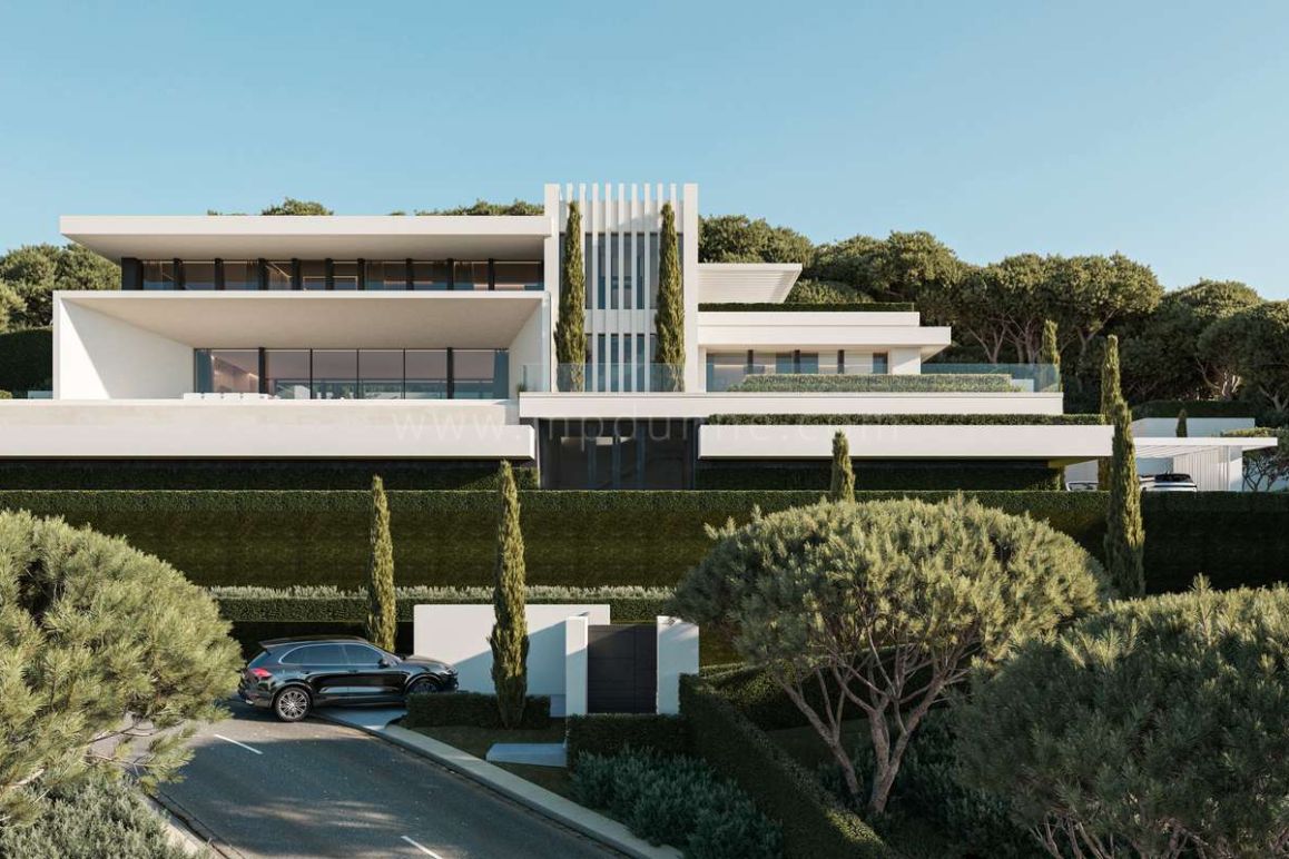 Villa de luxe avec six chambres et vue sur la mer à Benahavís