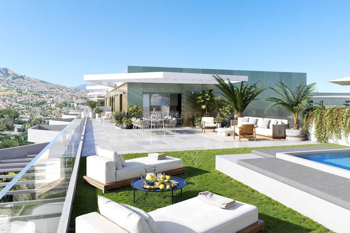 Lakün : Elégant complexe urbain à Mijas avec vue la mer