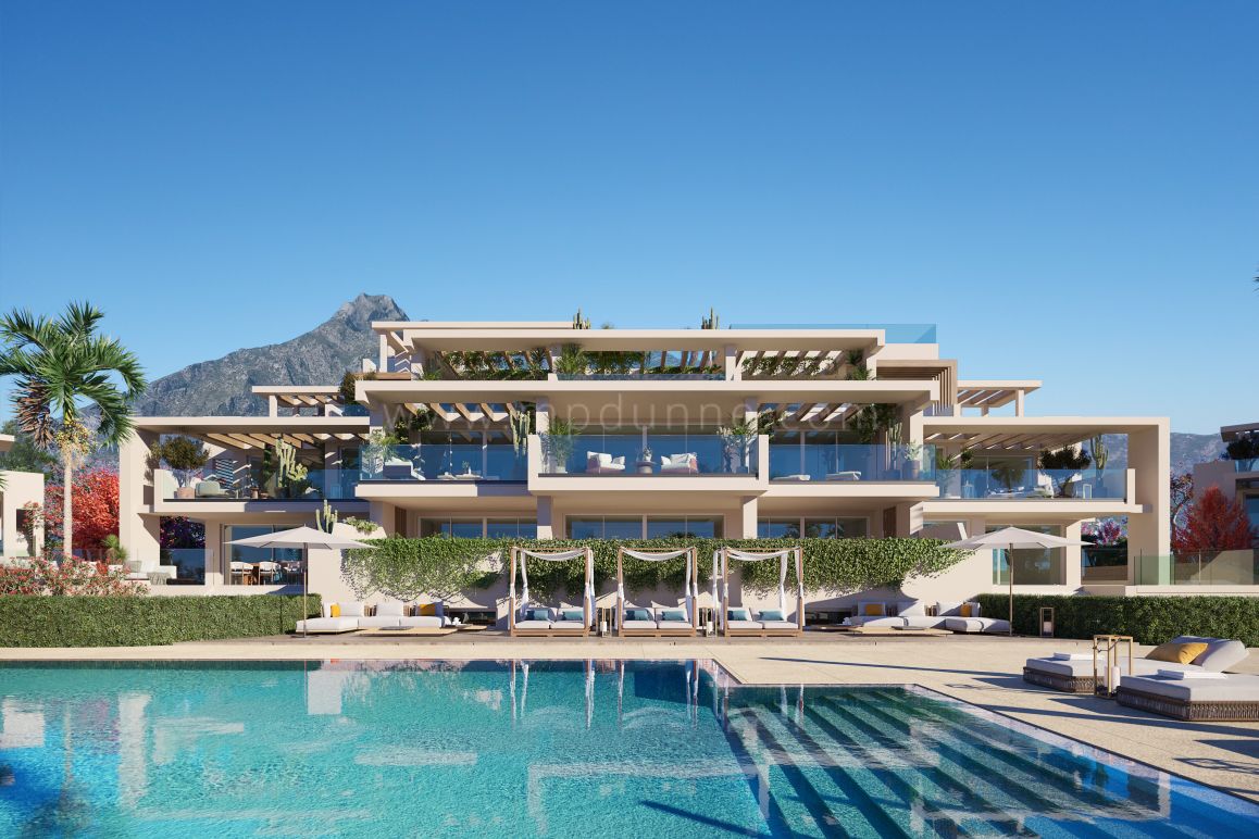 Earth Nouveau projet de luxe en construction sur le Golden Mile de Marbella