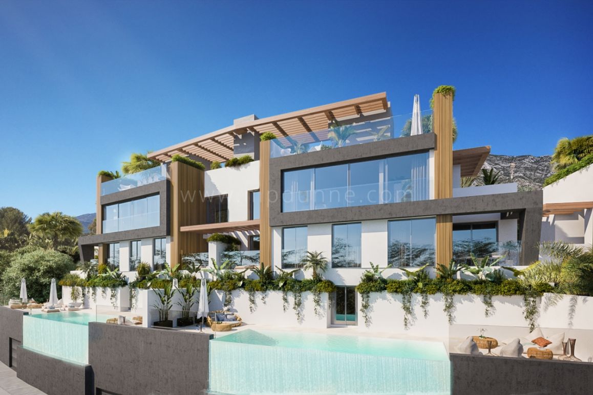 Casas adosadas en Benahavís con vistas panorámicas