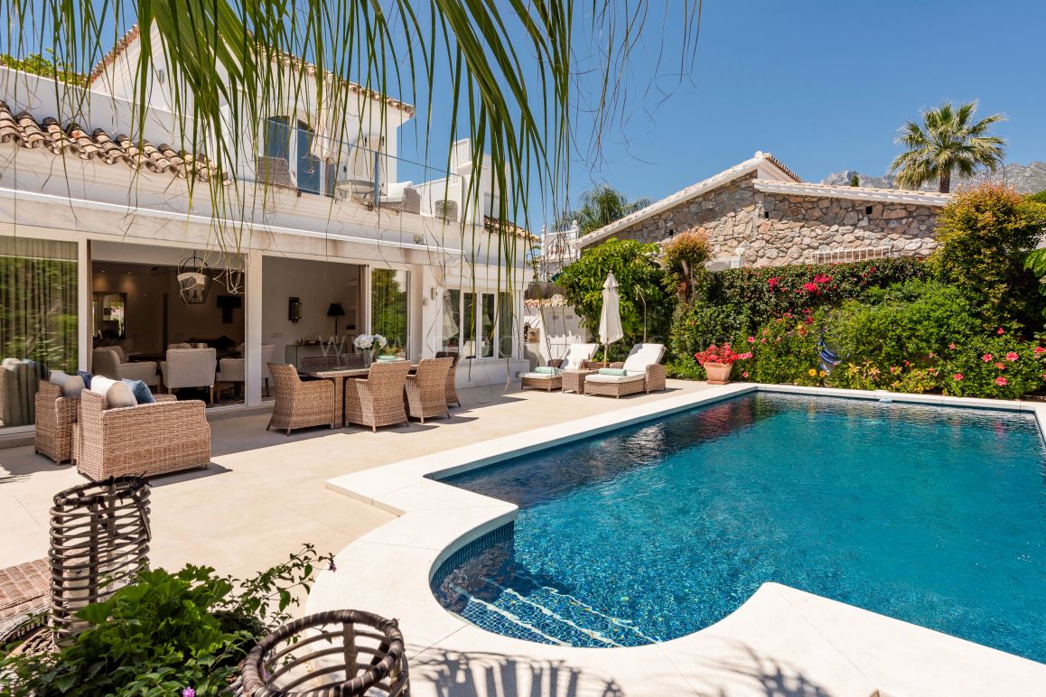Charmante villa à louer pour les vacances à Marbella Golden Mile