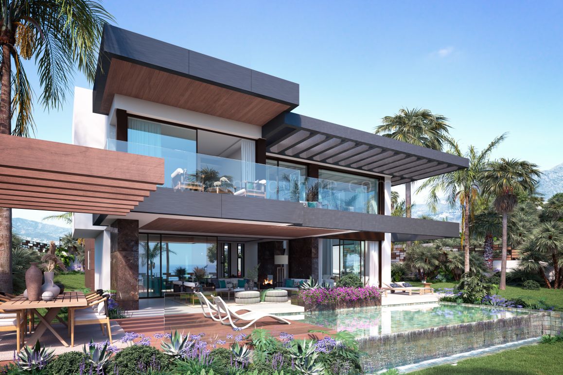Nouvelles villas de luxe avec vue panoramique à Nueva Andalucía