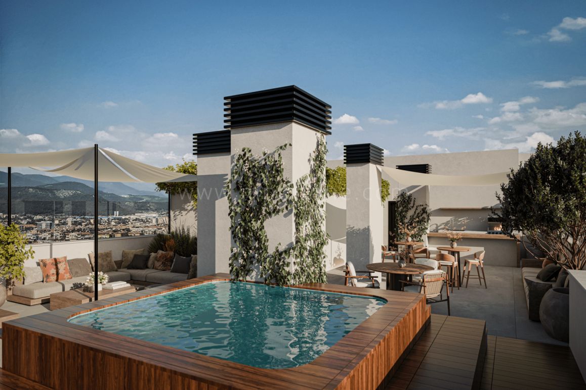 Zwei-Zimmer-Apartment mit Terrasse in Las Mesas, Estepona