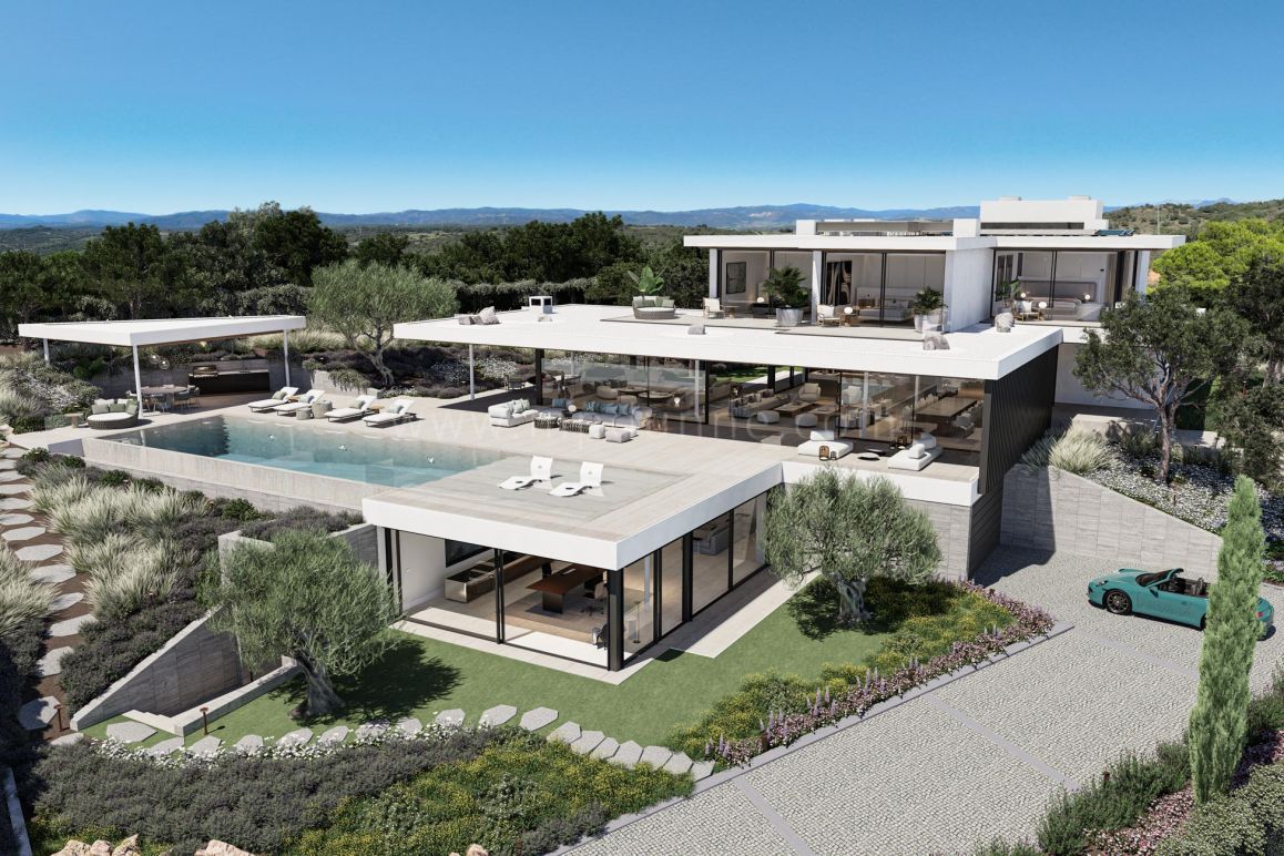 Moderne Luxusvilla mit Panoramablick in La Reserva, Sotogrande