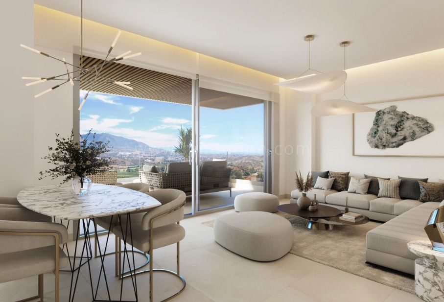 Zwei-Schlafzimmer-Apartment mit Panoramablick in La Cala de Mijas