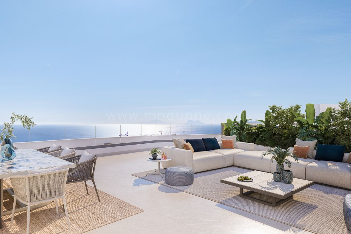 Modernes Apartment mit Zwei Schlafzimmern und Meerblick in Estepona