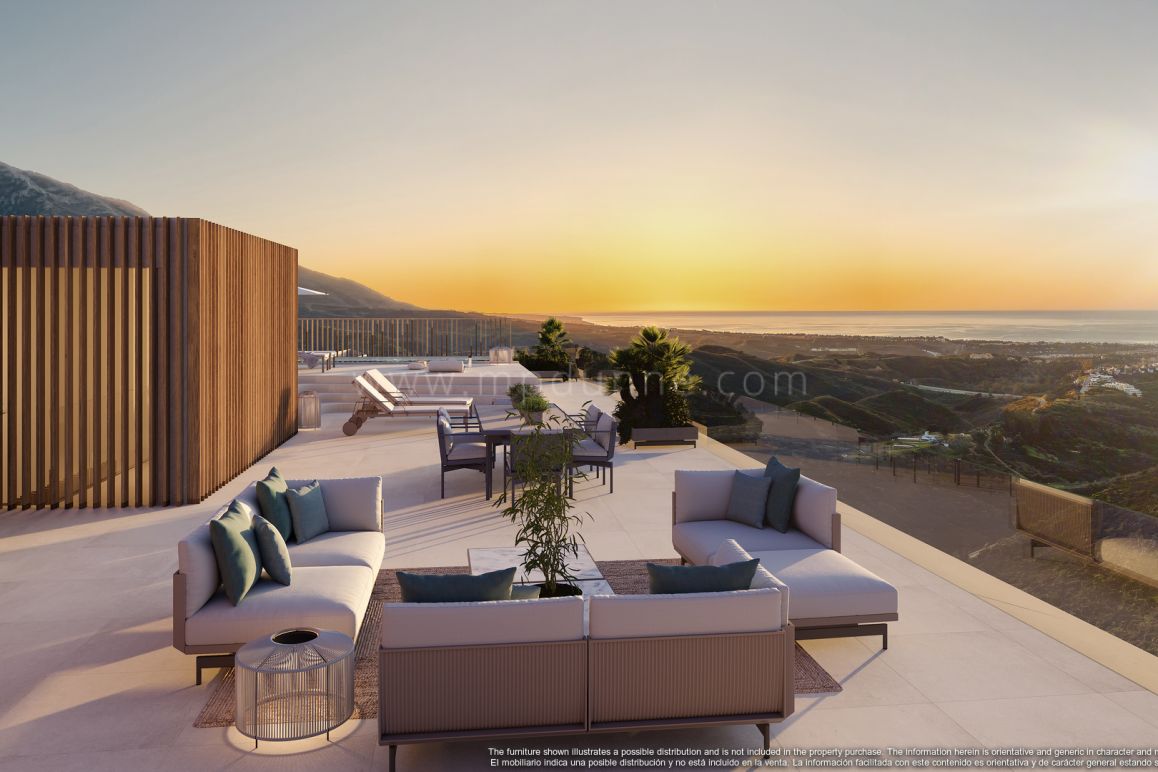Modern two-bedroom penthouse with private solarium