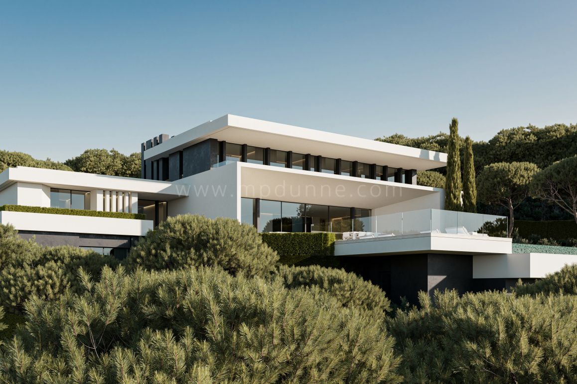 Villa de seis dormitorios con vistas al mar en Benahavís