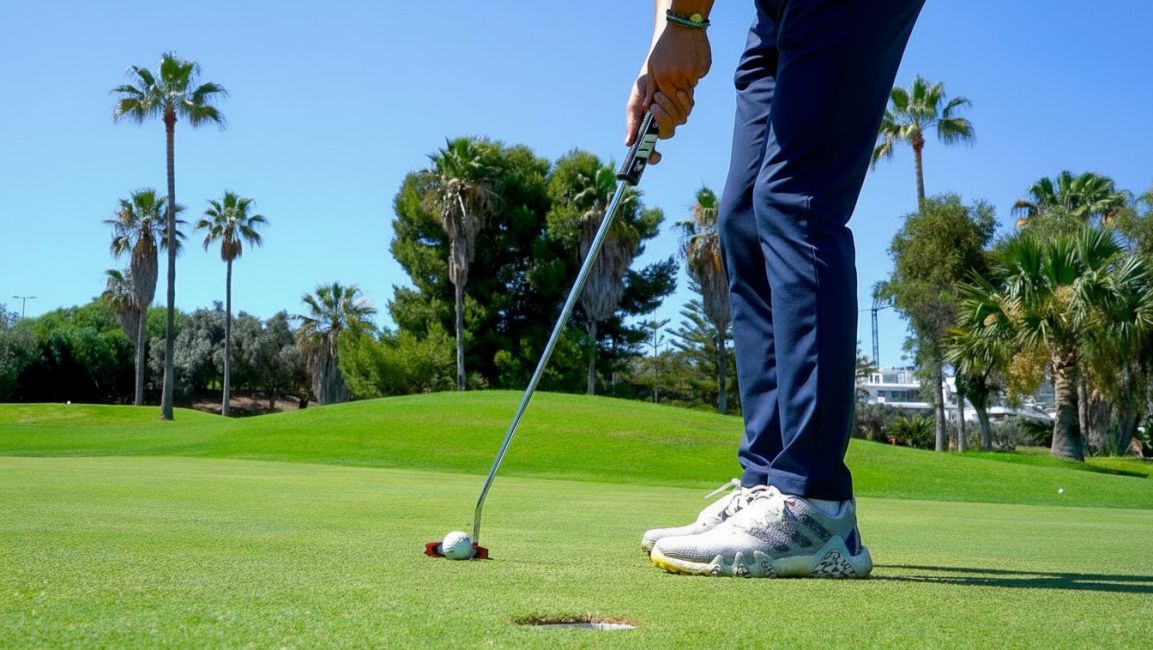 Man playing golf in Marbella East, Costa del Sol