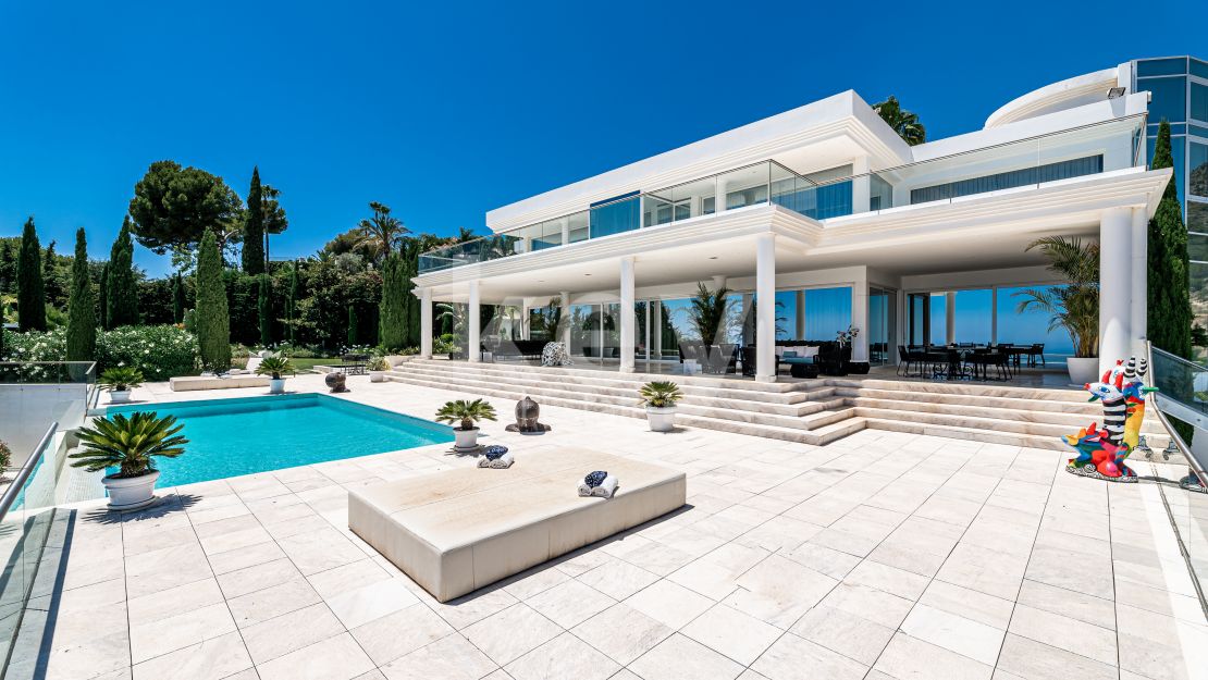 Villa Belair: A Majestic Villa with Panoramic Sea Views in Golden Mile, Marbella