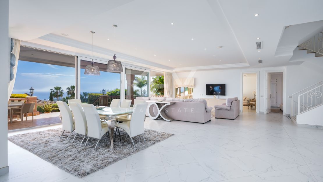 Вилла с потрясающим видом на море в Лос Фламингос, Бенахавис на продажу
