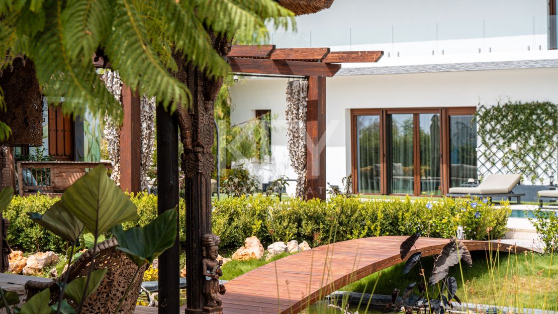 Eco-conscious villa blending Bali spirit and Japanese calm in Benahavís