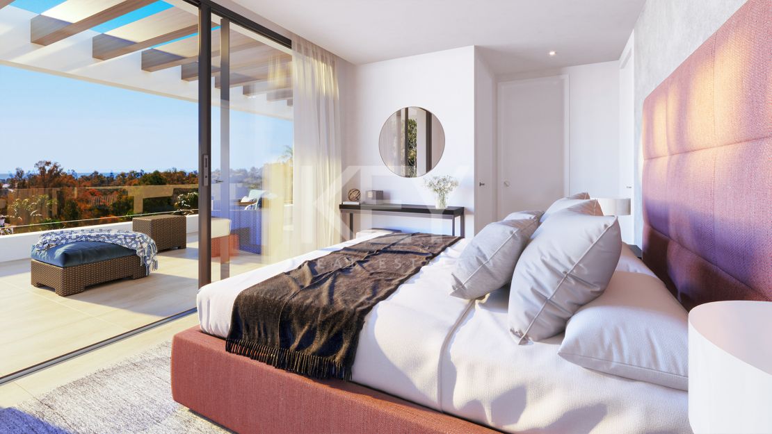New project of modern style villas in the New Golden Mile, Estepona