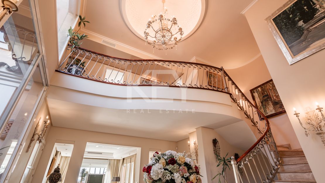 Exceptional frontline beach  villa for sale on the New Golden Mile, Estepona