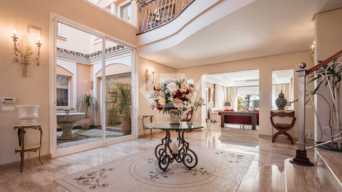 Exceptional frontline beach  villa for sale on the New Golden Mile, Estepona