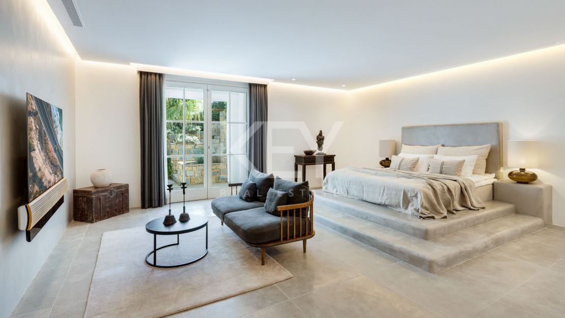 Impresionante villa en Marbella Club Golf Resort con vistas panorámicas al mar Mediterráneo en Benahavís