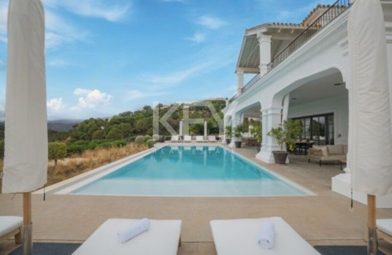 Amazing Villa in Marbella Club Golf Resort with Panoramic Mediterranean Views in Benahavis