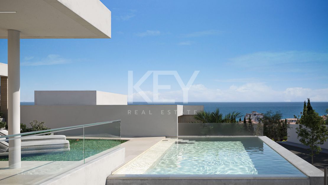 Современная вилла с 4 спальнями, собственным бассейном и видом на море в престижном районе ЭстепоныСовременная вилла с 4 спальнями, собственным бассейном и видом на море в престижном районе Эстепоны