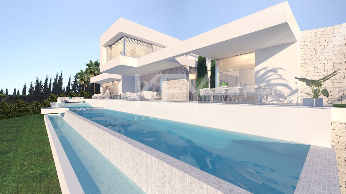 Contemporary luxury Villa in Benahavís with infinite pool and panoramic sea views